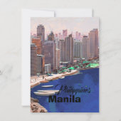 Manille Philippines Carte Postale Art,Philippines  (Devant)