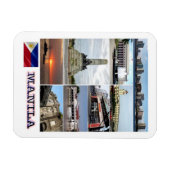 Manille - Philippines - Mosaïque - Magnet (Horizontal)