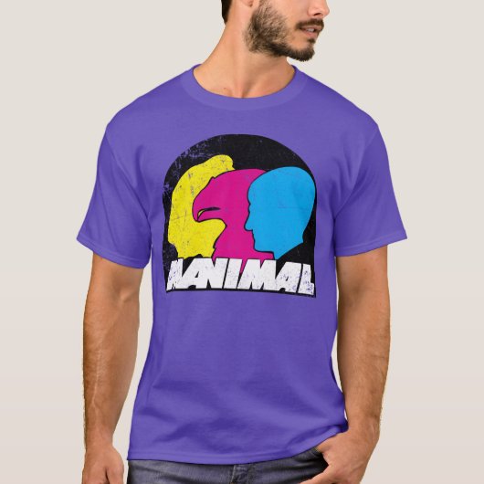Manimal 80s grappig t-shirt (Voorkant)