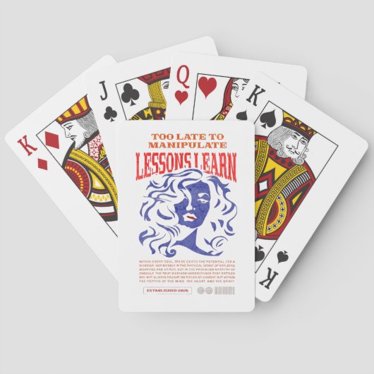 MANIPULATE LESSONS LEARN CLASSIC PLAYING CARDS POKERKAARTEN (Achterkant)