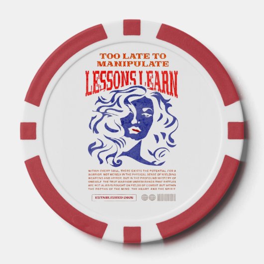 MANIPULATE LESSONS LEARN POKER CHIP (Voorkant)