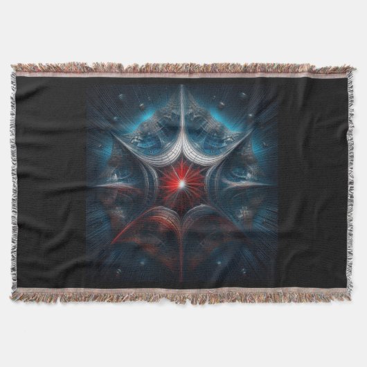 Manipulated Mandelbrot with Starburst Center  Deken (Voorkant)