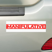 Manipulatieve stempel bumpersticker (Op auto)