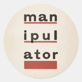 manipulator ronde sticker