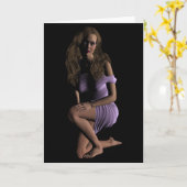 Manipuler une femme à faible clé portant une carte (Fleur jaune)