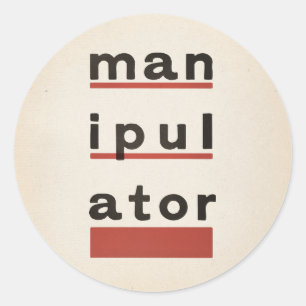 manipululATOR Ronde Sticker