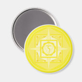 Manipura Chakra Mandala (Solarplexus Chakra) Magneet (Voorkant / Achterkant)