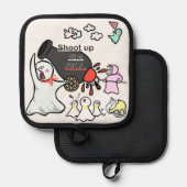 MANIQUE てるてる任務隊 なべ敷き (Recto/Verso)