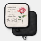 Manique 2 Timothée 4:7 - J'ai combattu le bon combat (Recto/Verso)