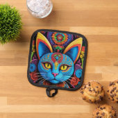 Manique Abstract Cat With Yellow Eyes (De haut en bas)