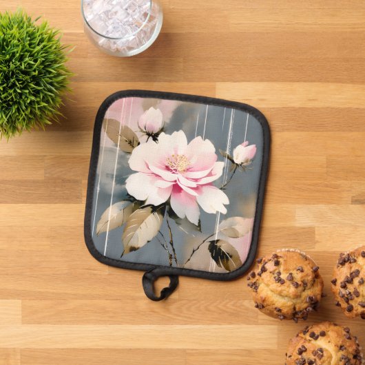 Manique Abstract Pink Wabi Sabi Flower (De haut en bas)