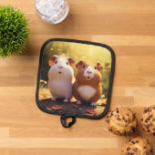 Manique Accessoire de cuisine à thème cochon d'Inde, migno (De haut en bas)