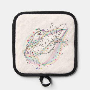Manique Accessoire de cuisine visage dessin au trait desig