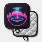 Manique Alien vaisseau spatial rétro futuriste (Recto/Verso)