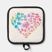 Manique Aquarelle Coeur des États-Unis (Recto)