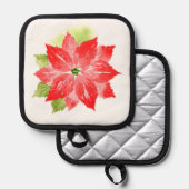 Manique Aquarelle Poinsettia (Recto/Verso)