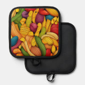 Manique Arrière - plan d'art pasta (Recto/Verso)