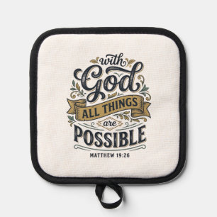 Manique Avec Dieu Toutes Choses Sont Possibles Vintage Chr