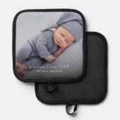 Manique Baby Photo Grand-père Année de création (Recto/Verso)