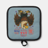 Manique Bald Eagle avec Fireworks - USA 250 ans 1776-2026 (Recto)