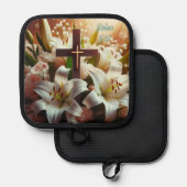 Manique Belle croix de lys de Pâques (Recto/Verso)