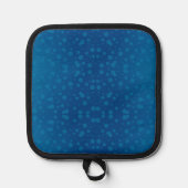 Manique Blue potholder with a subtle dotted pattern (Recto)
