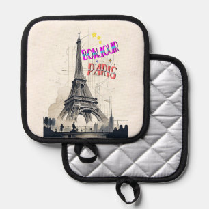 Manique Bonjour Paris coloré