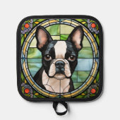 Manique Boston Terrier Pot Holders (Recto)