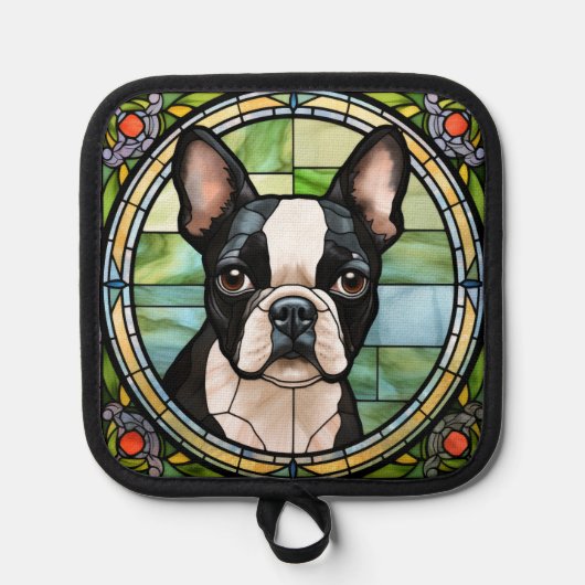 Manique Boston Terrier Pot Holders (Recto)