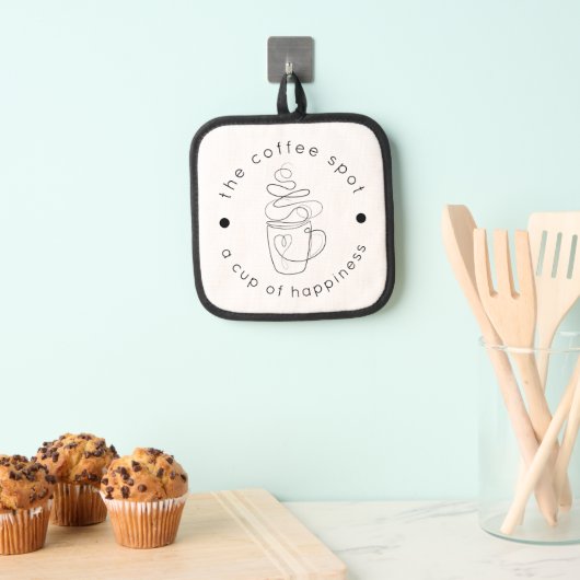 Manique Boutique De Café Personnalisée Ajouter Votre Logo  (In situ (suspendu))