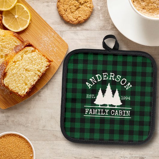 Manique Cabine Nom de famille Green Plaid