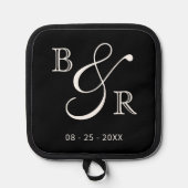 Manique Calligraphie Chic Personnalisée Couple Noms Initia (Recto)