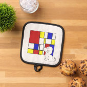 Manique Camomille Inspirée de Mondrian (De haut en bas)