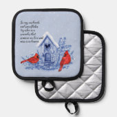 Manique Cardinaux et Détenteur de poste de neige (Recto/Verso)