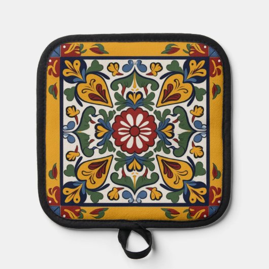 Manique Carreau de Talavera avec coeurs (Recto)