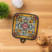 Manique Carreau de Talavera avec coeurs (De haut en bas)