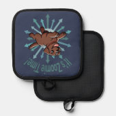 Manique C'est le temps Zoomie Labrador chocolat (Recto/Verso)