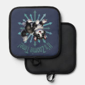 Manique C'est Zoomie Time Cute Black & White Cat (Recto/Verso)