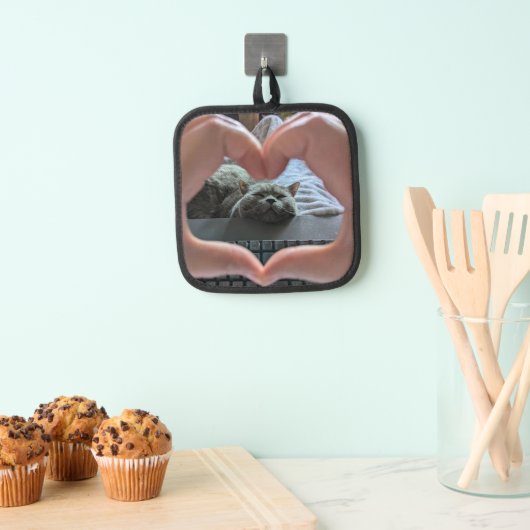 Manique Chat Kitty de Shorthair britannique dans le coeur (In situ (suspendu))