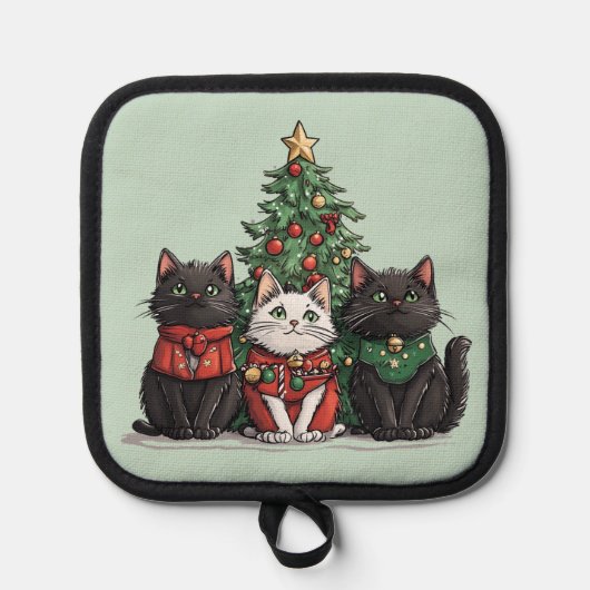 Manique Chats de Noël mignons (Recto)