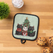 Manique Chats de Noël mignons (De haut en bas)