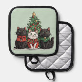 Manique Chats de Noël mignons (Recto/Verso)