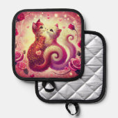 Manique Chats Pussy Rose Chandelle Parfumée (Recto/Verso)