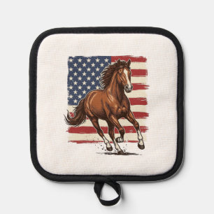Manique Cheval Patriotique Vintage Western Vector Design_1