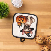 Manique Chien de taureau français en Casquette sorcier ave (De haut en bas)