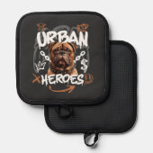Manique Chien des Héros Urbains (Recto/Verso)