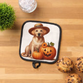 Manique Chiot du Labrador jaune portant Casquette avec Cit (De haut en bas)