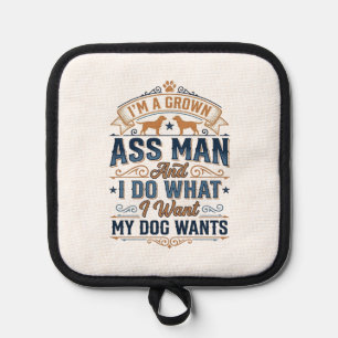 Manique Citation drôle de propriétaire de chien Design vec