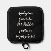 Manique Citation personnalisée indiquant un script noir (Recto)