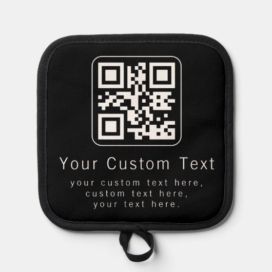 Manique Code QR personnalisable & modèle de texte modifiab (Recto)